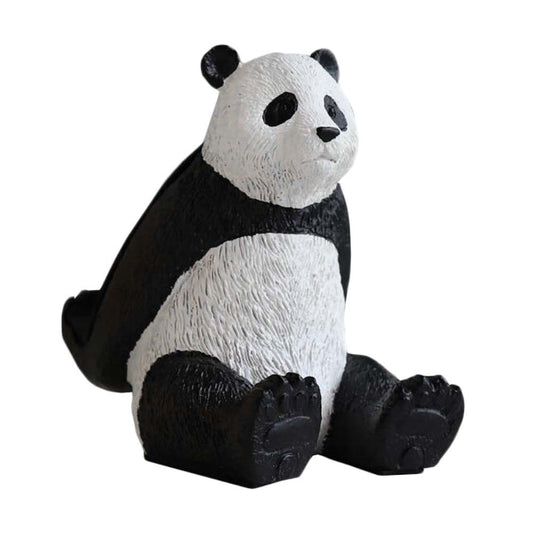 Cute Panda Mobile Phone Tablet Holder Stand Living Room Desk Ornament Resin Desktop Cell Phone Support Stand