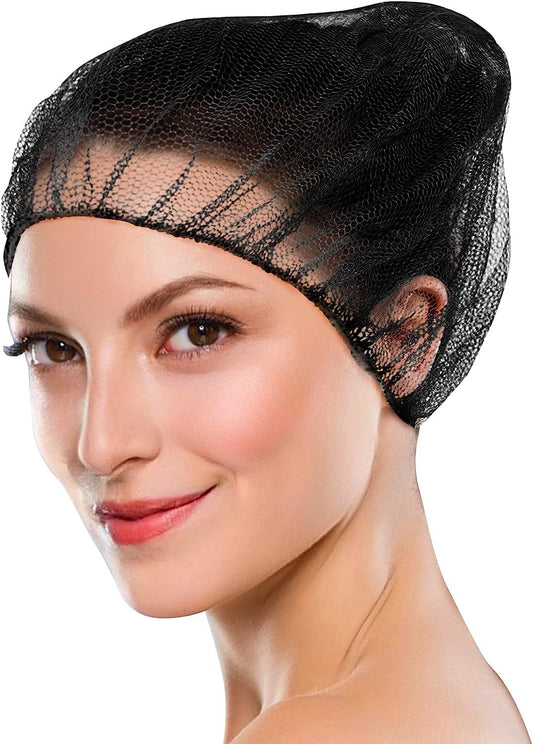 Stretchable Disposable Hair Net for Men and Women; Nylon Disposable Hair Caps for Nurses; Disposable Hair Covers