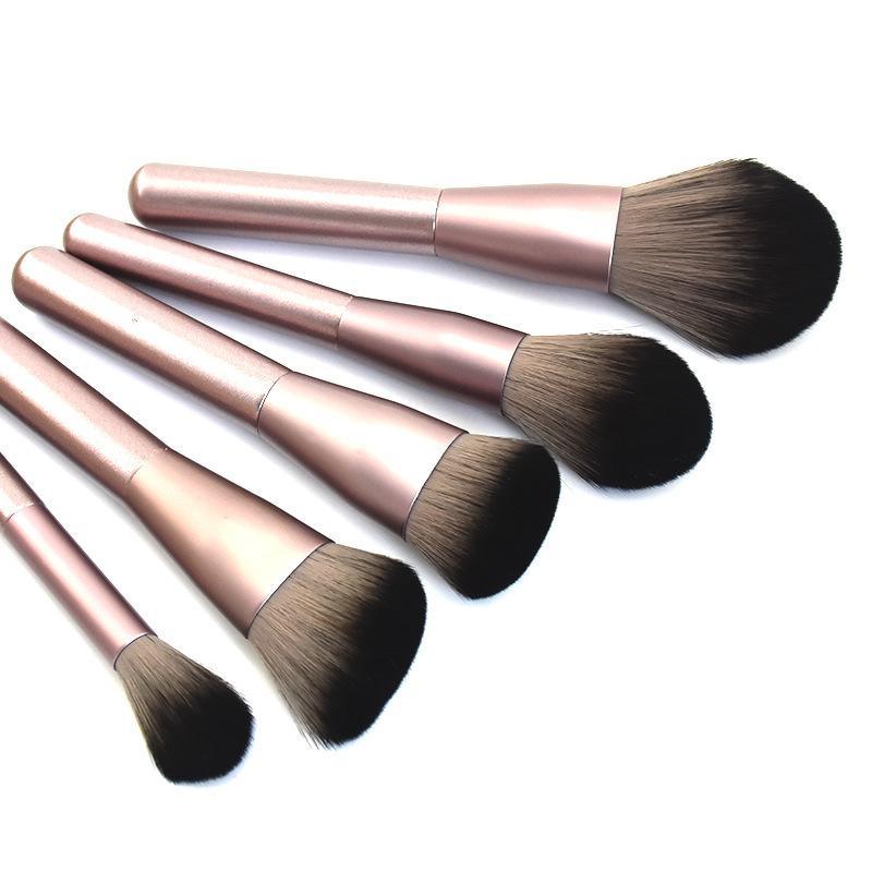 12Pcs Makeup Brushes Face Lip Eyebrows powder brush+Professional makeup Bag