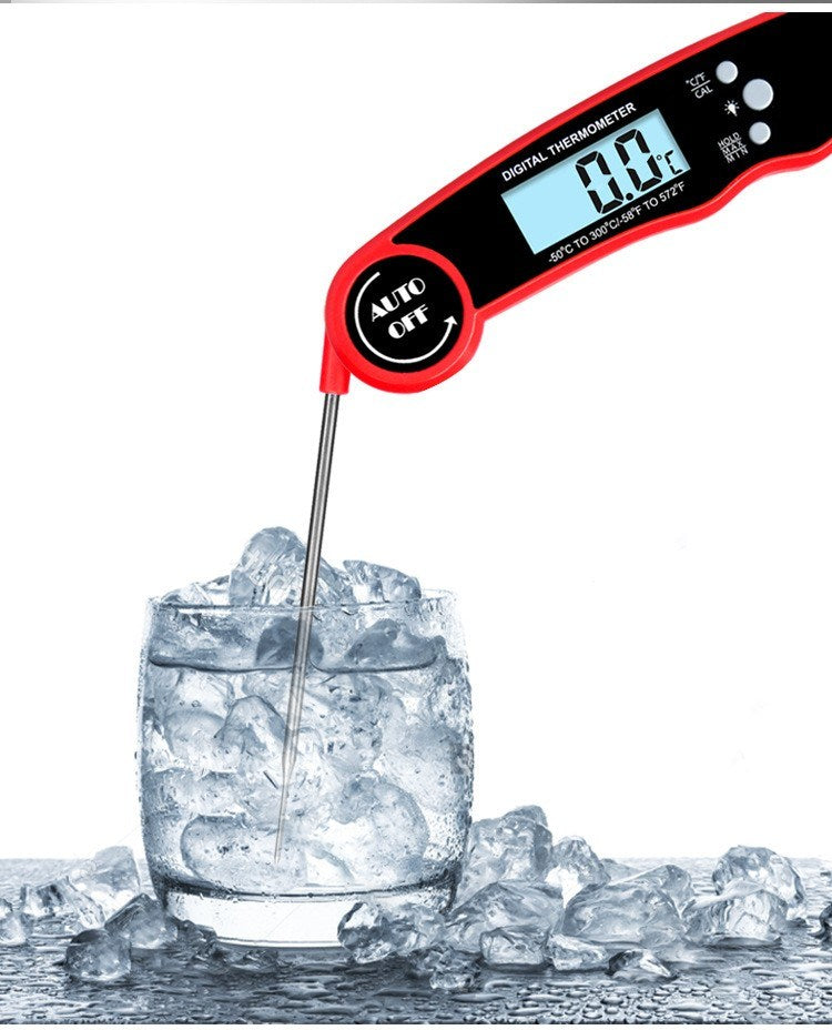 Digital Meat Thermometer with Probe - Waterproof;  Kitchen Instant Read Food Thermometer for Cooking;  Baking;  Liquids;  Candy;  Grilling BBQ & Air Fryer