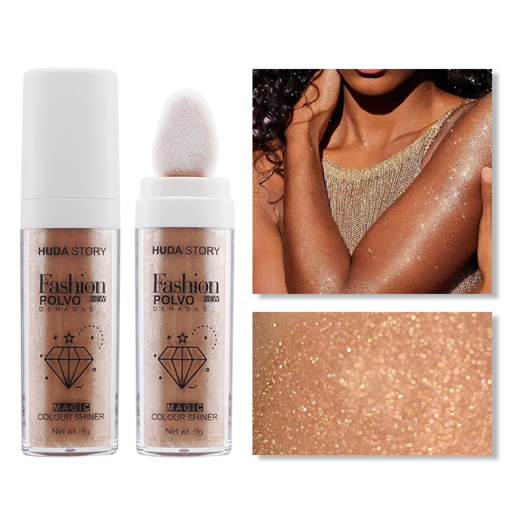 Fairy Dust Highlighting Powder - Full Body Pearlescent Glitter for Face and Eyes, Sparkling Halloween Body Glitter