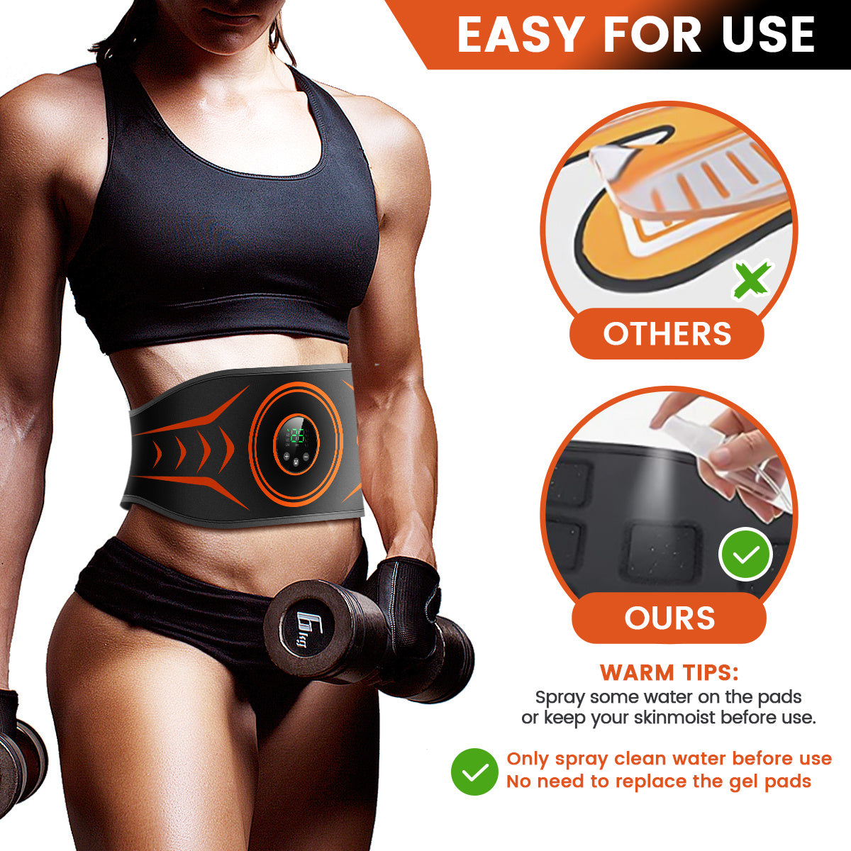 Abdominal ab toning trainer, Abs workout equipment, ab cruncher for abs workout, Ab muscle toner, Sport Exercise Belt for Men and Women
