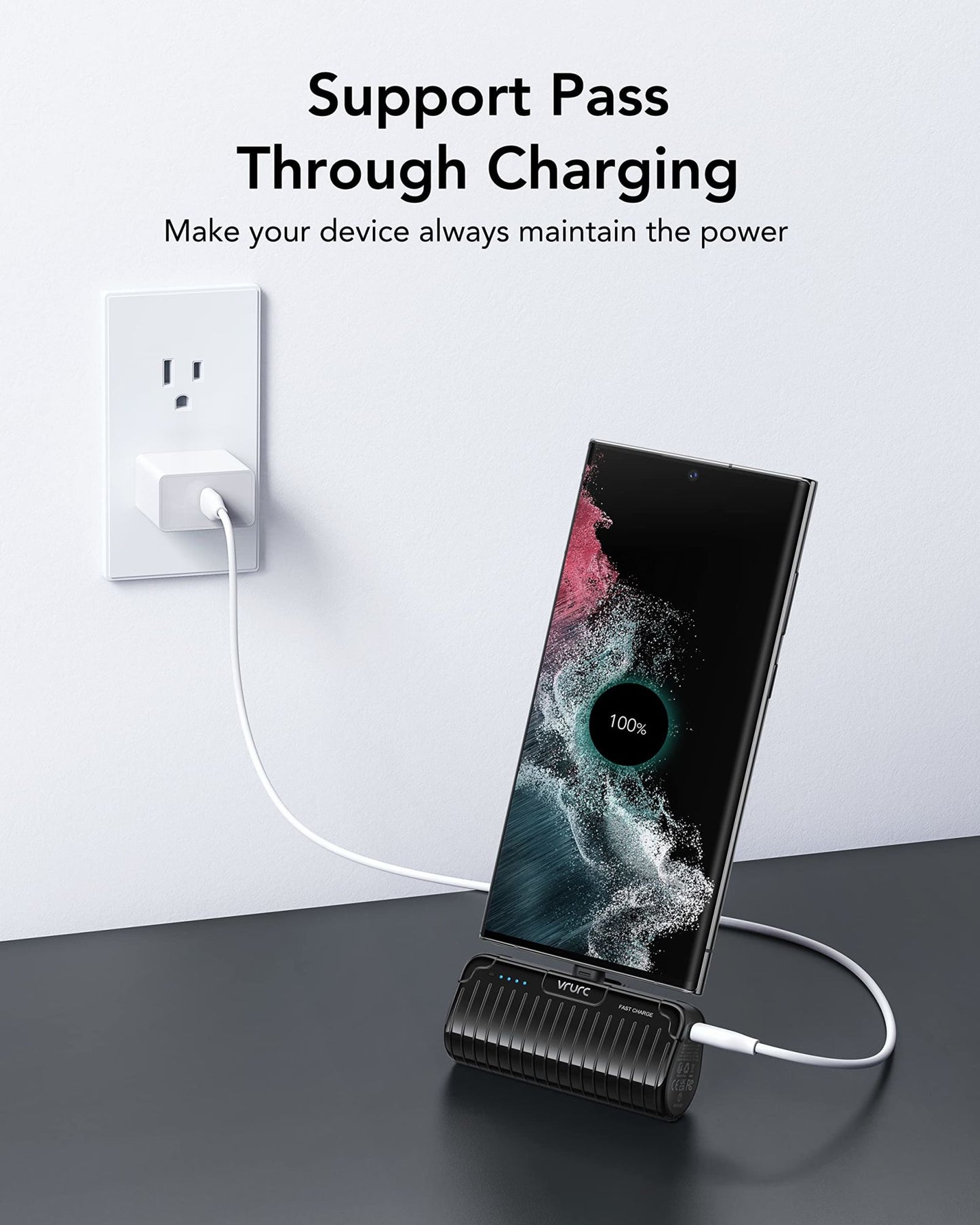 USB C Portable Charger, 5000mAh Mini Power Bank Fast Charging,PD 20W Charging Bank Compatible with iPhone 15,15 Pro,15Pro Max, Samsung Galaxy,Note 20/10/9/8,Google Pixel,Android etc