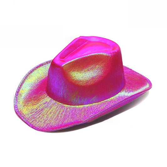 Sparkly Glitter Space Cowboy Hat