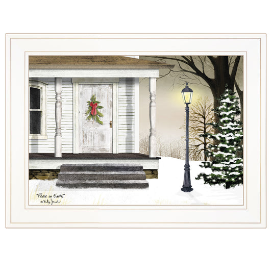 "Peace on Earth" by Billy Jacobs, Ready to Hang Framed Print, White Frame