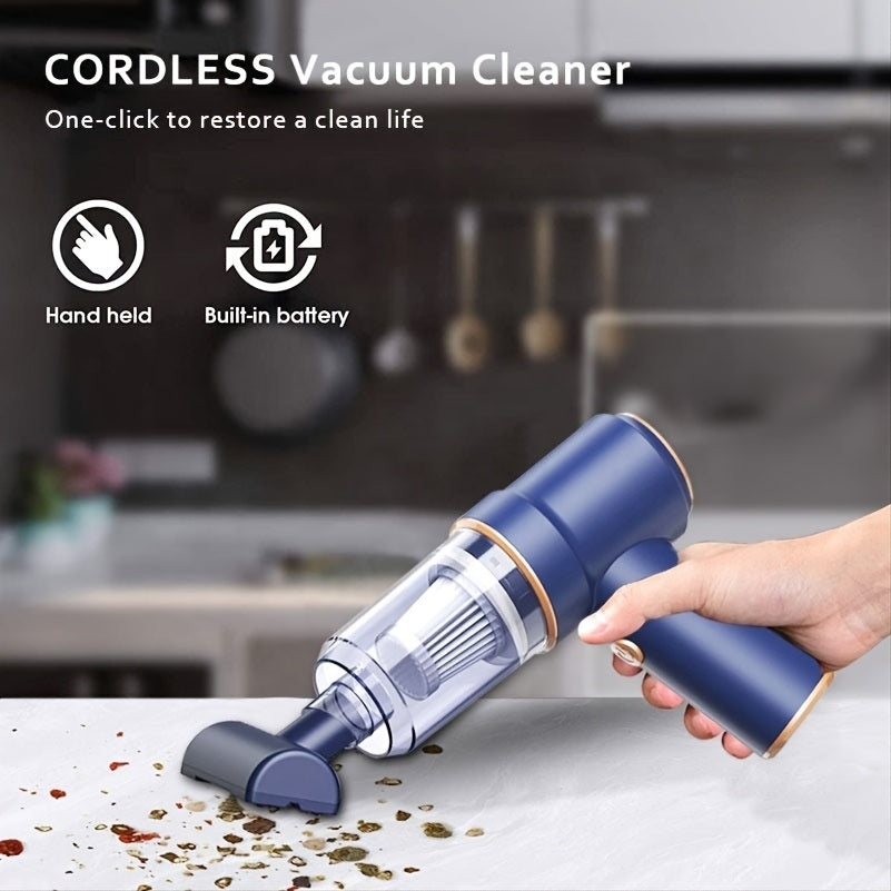 8000Pa Wireless Car Vacuum Cleaner; Cordless Handheld Auto Vacuum Home Car Dual Use Mini Vacuum Cleaner With Built-in Battrery