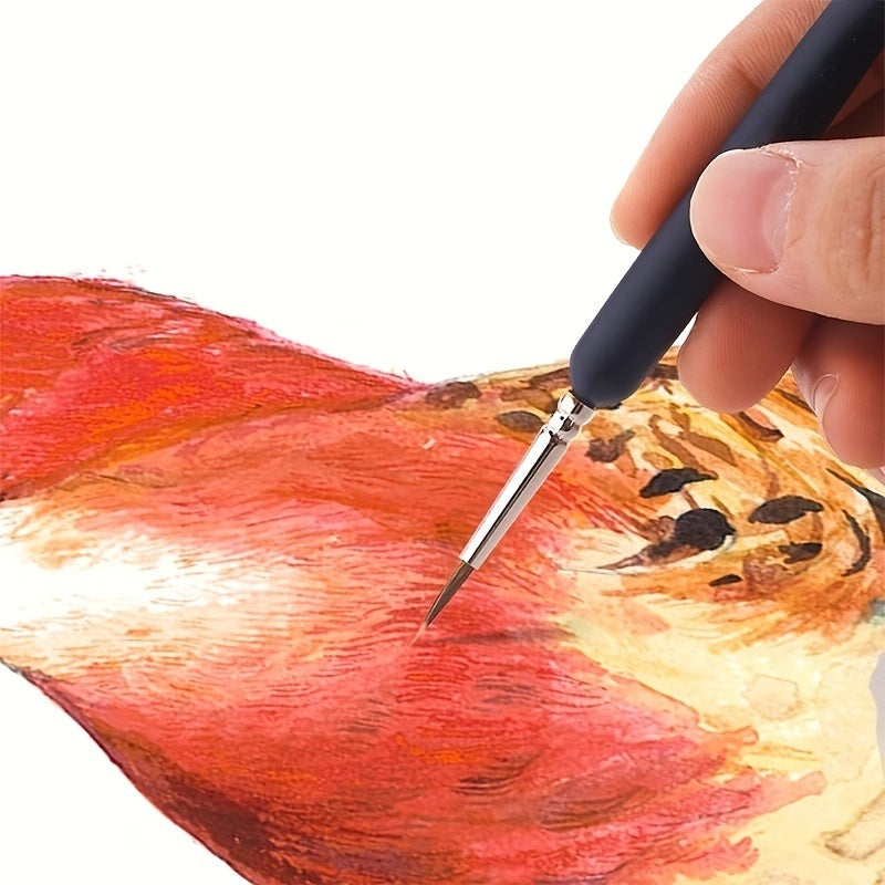 11pcs Miniature Hook Line Pen Art Brushes Set - Perfect for Gouache, Watercolor, Oil, Face, Nail & Rock Painting!
