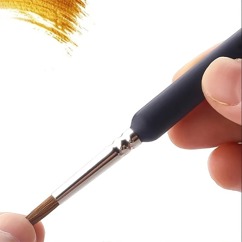 11pcs Miniature Hook Line Pen Art Brushes Set - Perfect for Gouache, Watercolor, Oil, Face, Nail & Rock Painting!