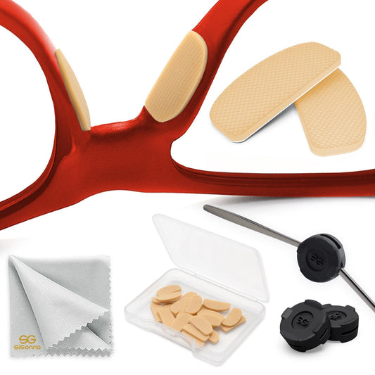 Eyeglass Nose Pads Anti Slip Eye Glasses Nose Pad 1 mm Silicone Nose Bridge 6 Pairs