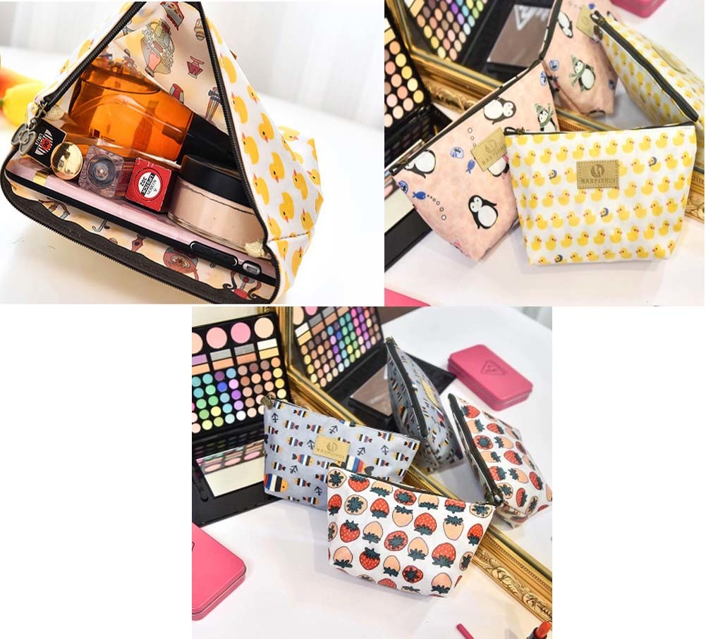 Organizer Beauty Bag Small Pouch, Cosmetic Bag, Travel Makeup Bag,Duck Style