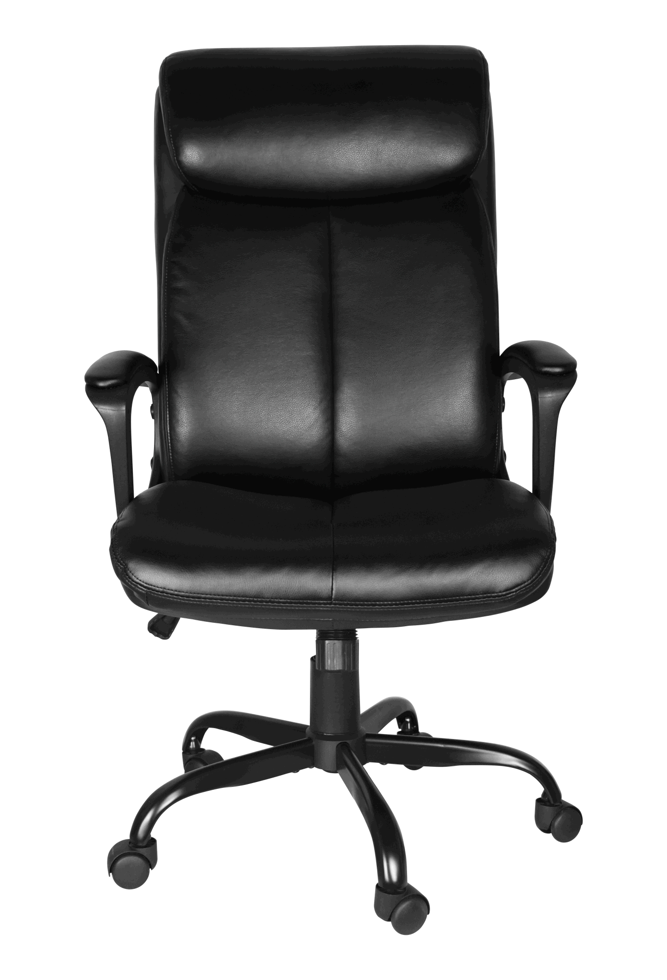 Free Shipping soft Padded Mid-Back Office Computer Desk Chair with Armrest; Leather office Chair ; PU faux leather;  till function 90-110 degree; black color max uploaded 300LBS