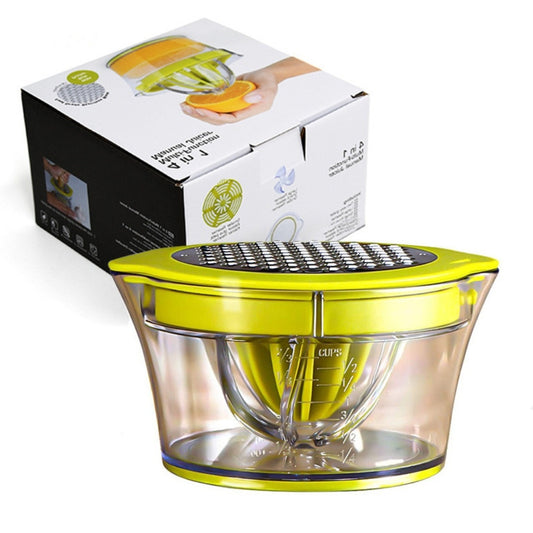 Manual Lemon Squeezer with Built-in Measuring Cup
