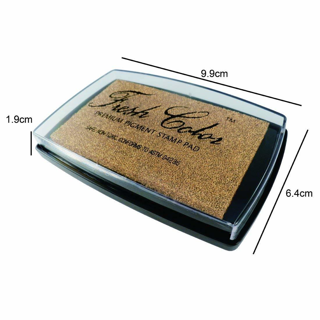 Stamp Pad;  Ink Pads for Rubber Stamps;  Wedding Card;  Wedding Invitation;  Stamps for Crafts;  Scrapbooking Supplies;  Card Making;  Permanent Ink Pads;  Non Toxic;  Safe (Gold Ink Pad)