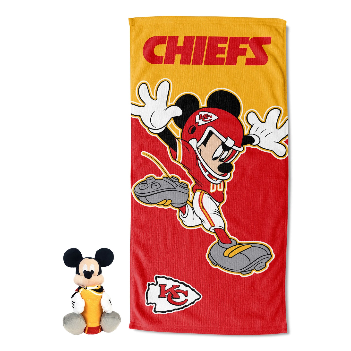 Disney NFL Mickey Chiefs Splash Hugger Beach Towel