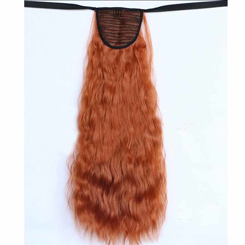 Red Hair 50 cm Long Curly Hair Wig Synthetic Hair Wig Hair Extension Ponytail Halloween Dress Up Cosplay
