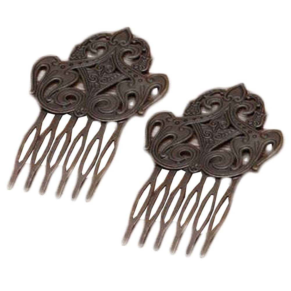 5 Pcs Retro Metal Side Comb Dunhuang Style Hairpin Bronze Topknot Hair Clip DIY Cosplay Hair Accessories Hair Pin