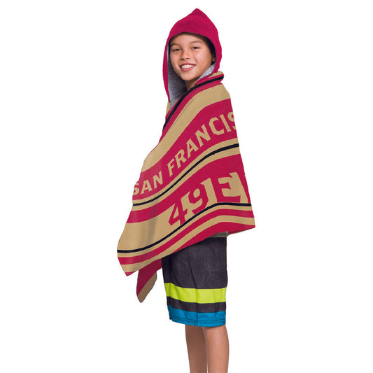 NFL 606 49ers - Juvy Hooded Towel, 22"X51"
