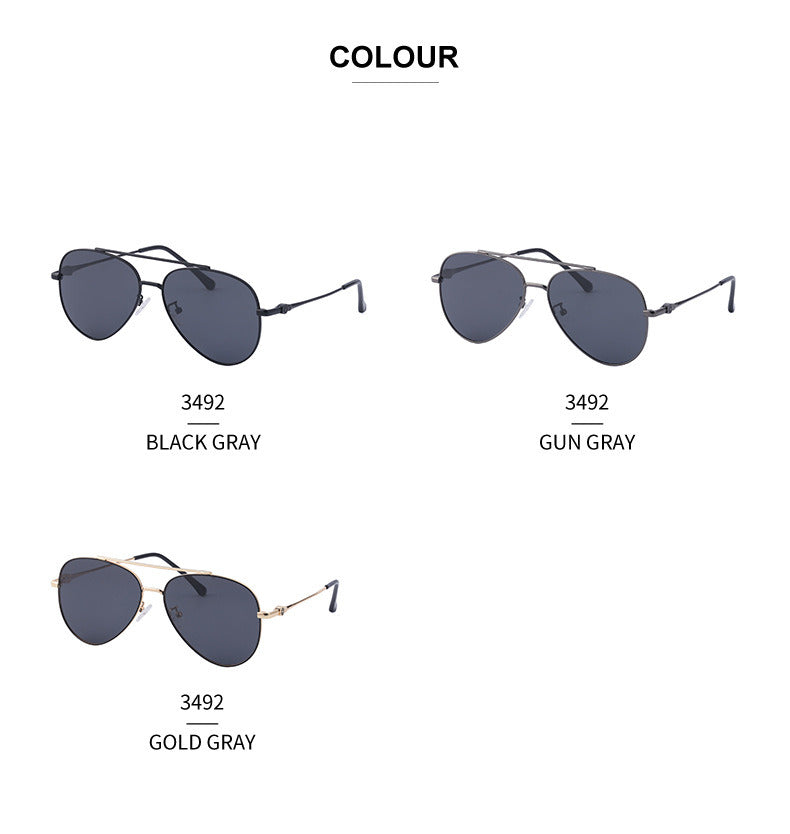 Fashion Polarized Pilot Sunglasses Men Glasses Retro Sunglass Luxury Designer Driving Eyewear UV400 Sun Glass Gradient Shades