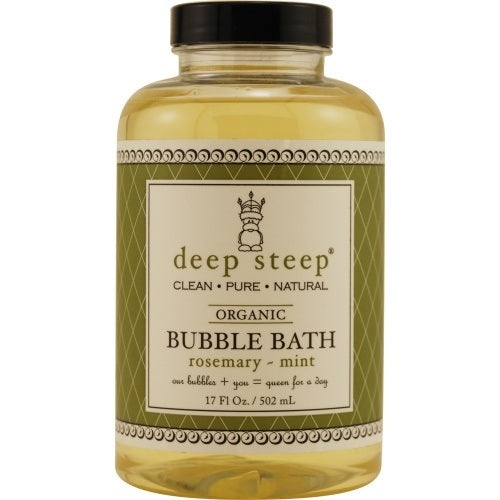 DEEP STEEP by Deep Steep ROSEMARY-MINT ORGANIC BUBBLE BATH 17 OZ
