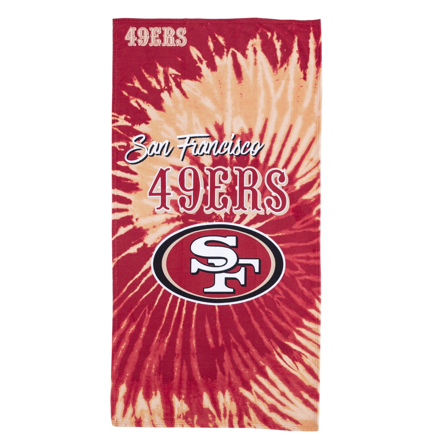 49ers OFFICIAL NFL "Psychedelic" Beach Towel; 30" x 60"