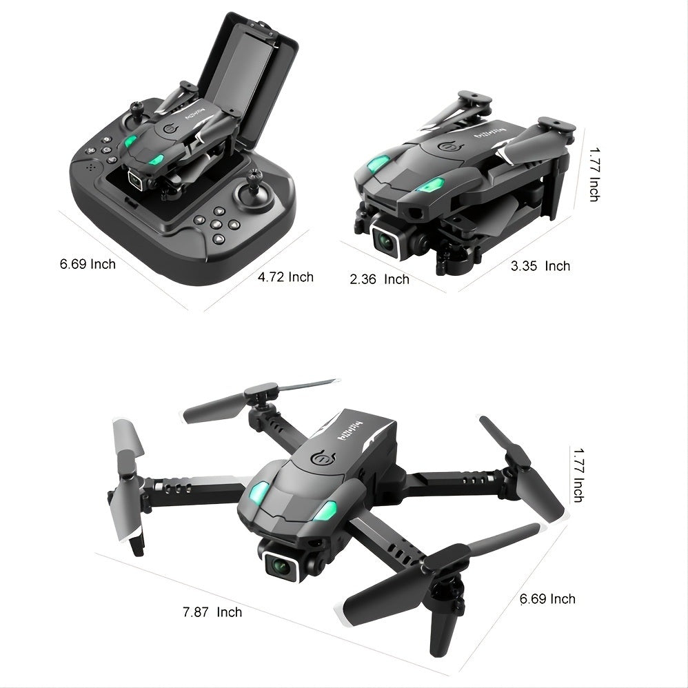 Mini Quadcopter Professional RC Drone HD Camera Three-sided Obstacle Avoidance Air Pressure Fixed Height Foldable Toys