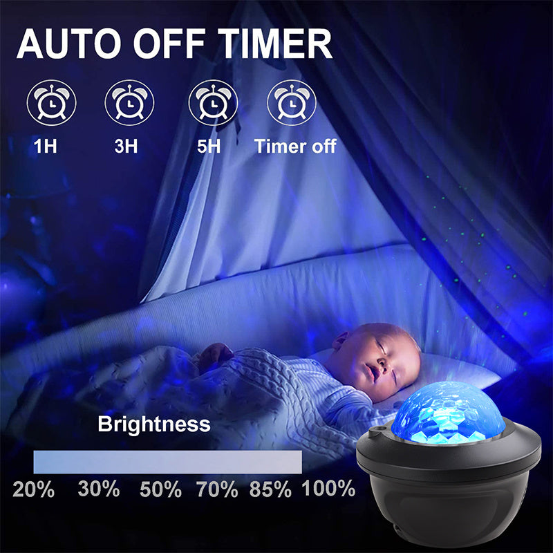 LED Star Galaxy Projector Starry Sky Night Light Built-in Bluetooth-Speaker For Home Bedroom Decoration Kids Valentine's Daygift