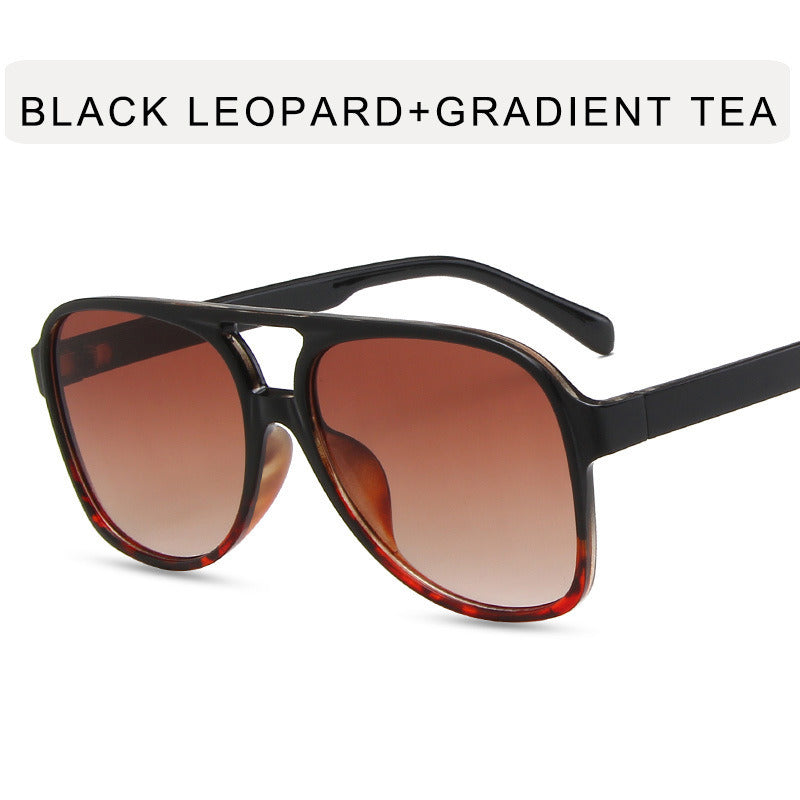 Fashion Double Bridge Pilot Sunglasses Women Sunglass Vintage Sun Glass Men Luxury Brand Design Eyewear UV400 Gradient Shades