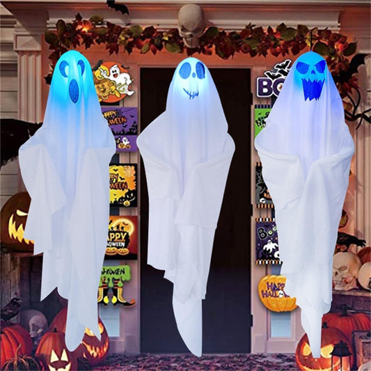 3 Pack Halloween Hanging Ghosts Decoration 70*65cm