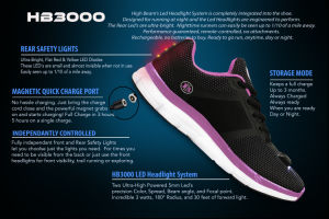 Women's Night Runner Shoes With LED Lights For Nighttime Walks and Runs
