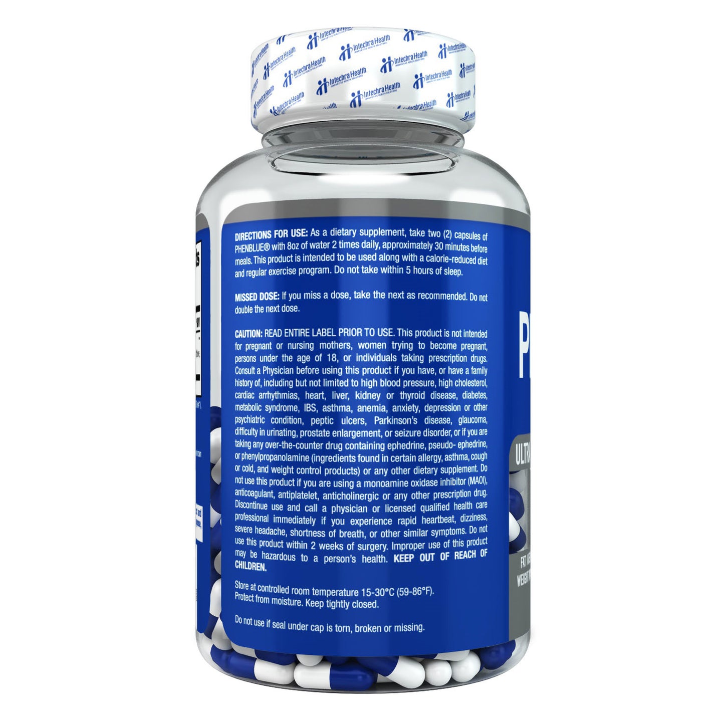 PHENBLUE Diet Pills - Fat Fighting Formula - 120 Capsules