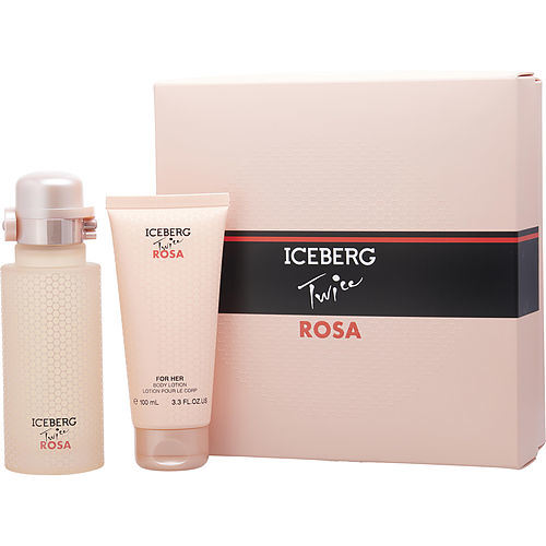 ICEBERG TWICE ROSA by Iceberg EDT SPRAY 4.2 OZ & BODY LOTION 3.4 OZ