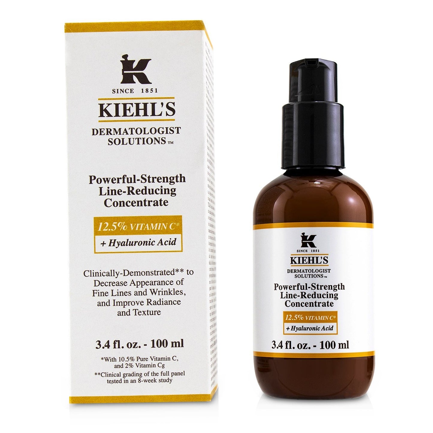 KIEHL'S - Dermatologist Solutions Powerful-Strength Line-Reducing Concentrate (With 12.5% Vitamin C + Hyaluronic Acid) S2716200/536250  100ml/3.4oz