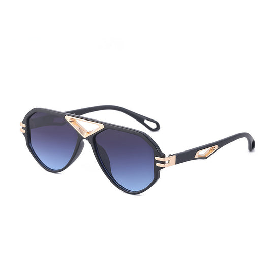 Pilot Sunglasses Women Oversized Sunglass Vintage Hollow Out Sun Glass Men Luxury Designer Eyewear UV400 Gradient Shades
