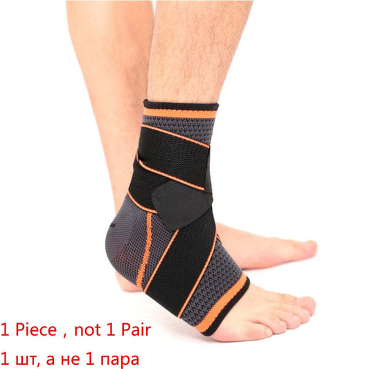 1 PC Sports Ankle Brace Compression Strap Sleeves Support 3D Weave Elastic Bandage Foot Protective Gear