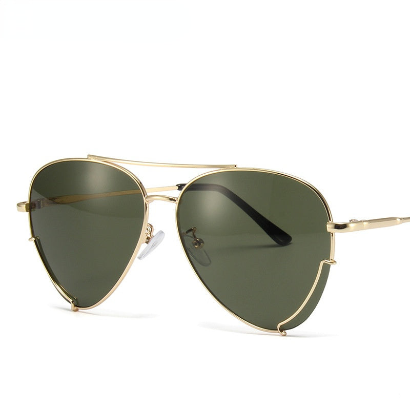 Fashion Pilot Double Bean Sunglasses Women Sunglass Vintage Sun Glass Men Luxury Brand Design Eyewear UV400 Gradient Ocean Shade
