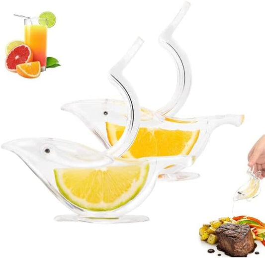 Manual Lemon Juicer Stainless Steel Lemon Squeezer Bird Shape Lemon Juicer Portable Hand Fruit Press for Citrus Orange Lime Pomegranate