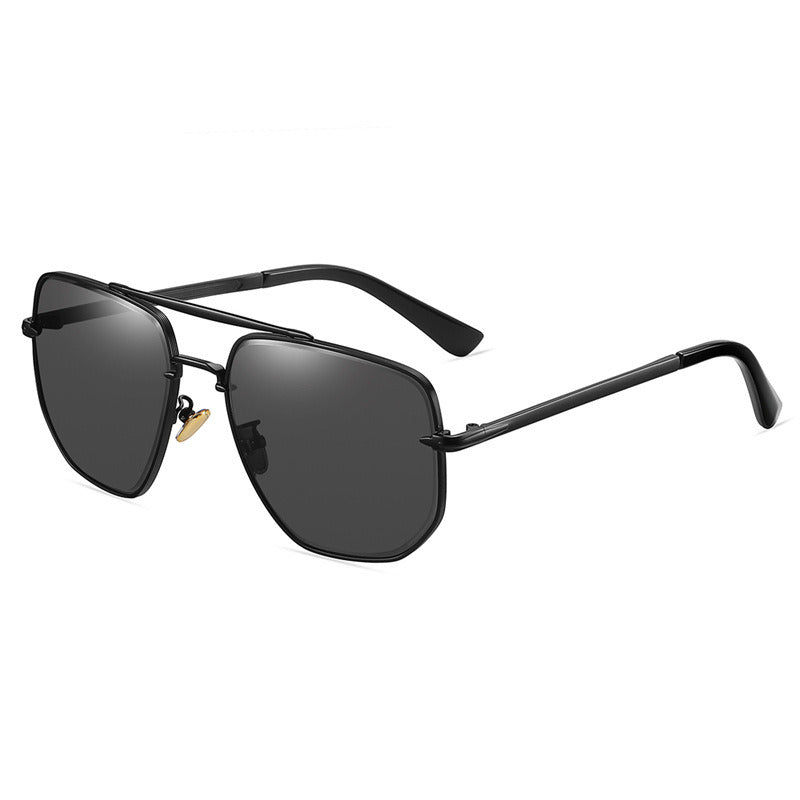 Fashion Pilot Polarized Sunglasses Women Double Bean Sunglass Vintage Sun Glass Men Luxury Design Eyewear UV400 Gradient Shades