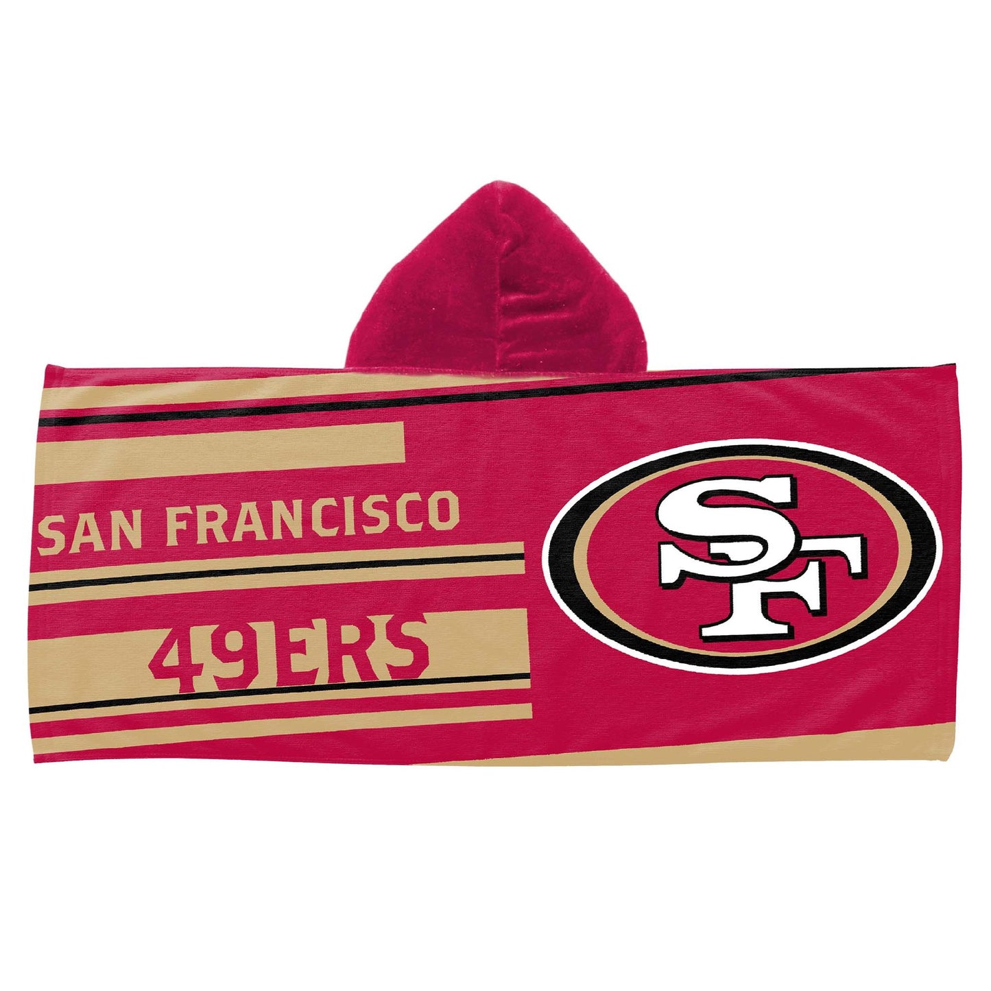 NFL 606 49ers - Juvy Hooded Towel, 22"X51"
