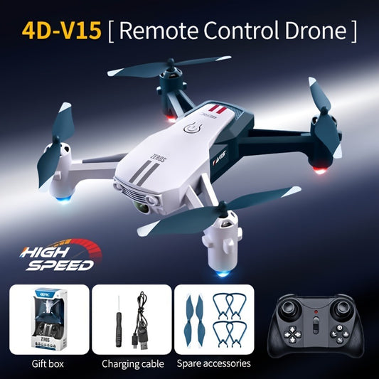 4DRC V15 Remote Control Drone; Quadcopter With Lights; Remote Control Flying Toys; Christmas Gifts For Children
