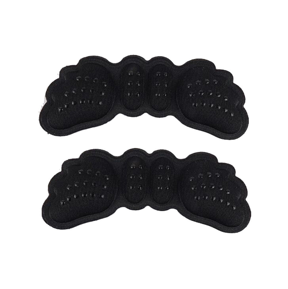 8 Pack Anti-Slip Heel Grips Liner Insert Self-Adhesive Shoe Pads for Loose Shoes Foot Care Protector - Black