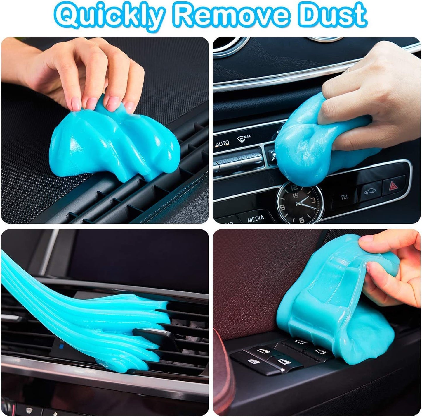 Cleaning Gel for Car;  Car Cleaning Kit Universal Detailing Automotive Dust Car Crevice Cleaner Auto Air Vent Interior Detail Removal Putty Cleaning Keyboard Cleaner for Car Vents;  Laptops;  Cameras