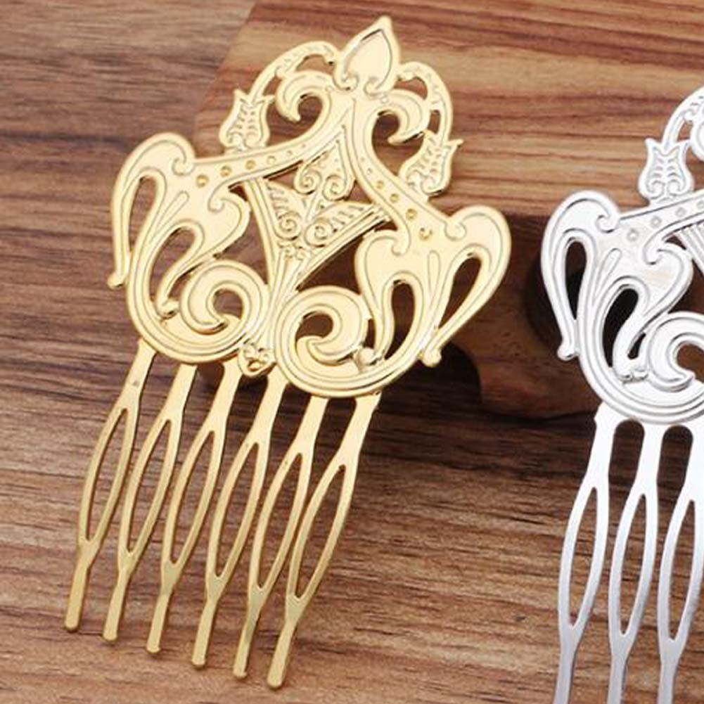 5 Pcs Gold Metal Side Comb Dunhuang Style Hairpin Topknot Hair Clip DIY Cosplay Hair Accessories Hair Pin