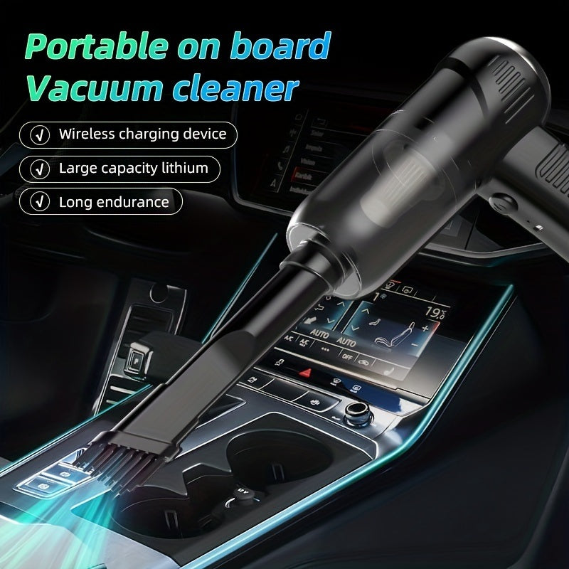 1pc Wireless Handheld High Suction Mini Car Vacuum Cleaner Cordless 10000PA Suction Household And Car Lightweight Vacuum Cleaner (Comes With Battery)