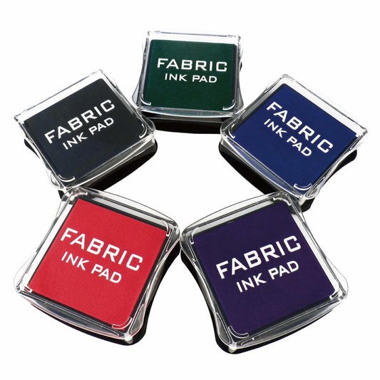 Stamp Pad;  Fabric Ink Pad Stamps Set;  5 Colors Non-Toxic Pigment Ink Pad for Stamps;  Rubber Stamps;  Card Making Supplies;  Wood;  Fabric and Paper Surface. Stamps for Crafts (5 Pack)
