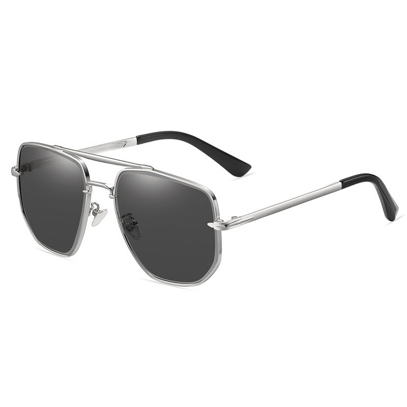 Fashion Pilot Polarized Sunglasses Women Double Bean Sunglass Vintage Sun Glass Men Luxury Design Eyewear UV400 Gradient Shades
