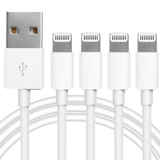 4 Pack iPhone Charger Cable 3 Ft Fast Data USB Cable for iPhone White 3ft