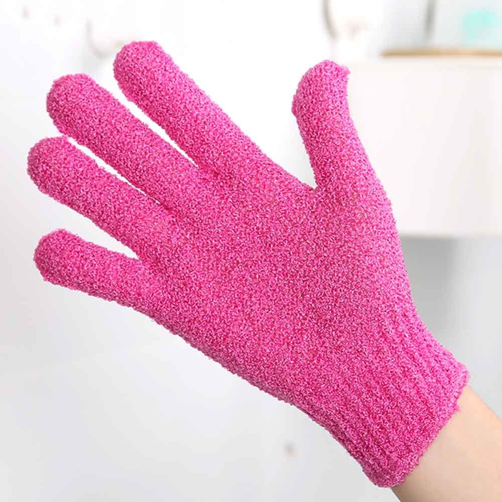 2 Pairs Exfoliating Gloves Cleansing Scrubber Bath Mitts Shower Gloves