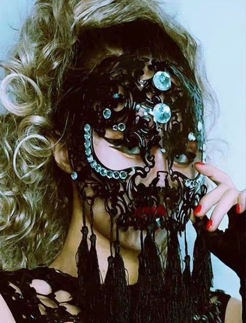 Halloween Adult Face Masks Black Tassels Party Masquerade Masks
