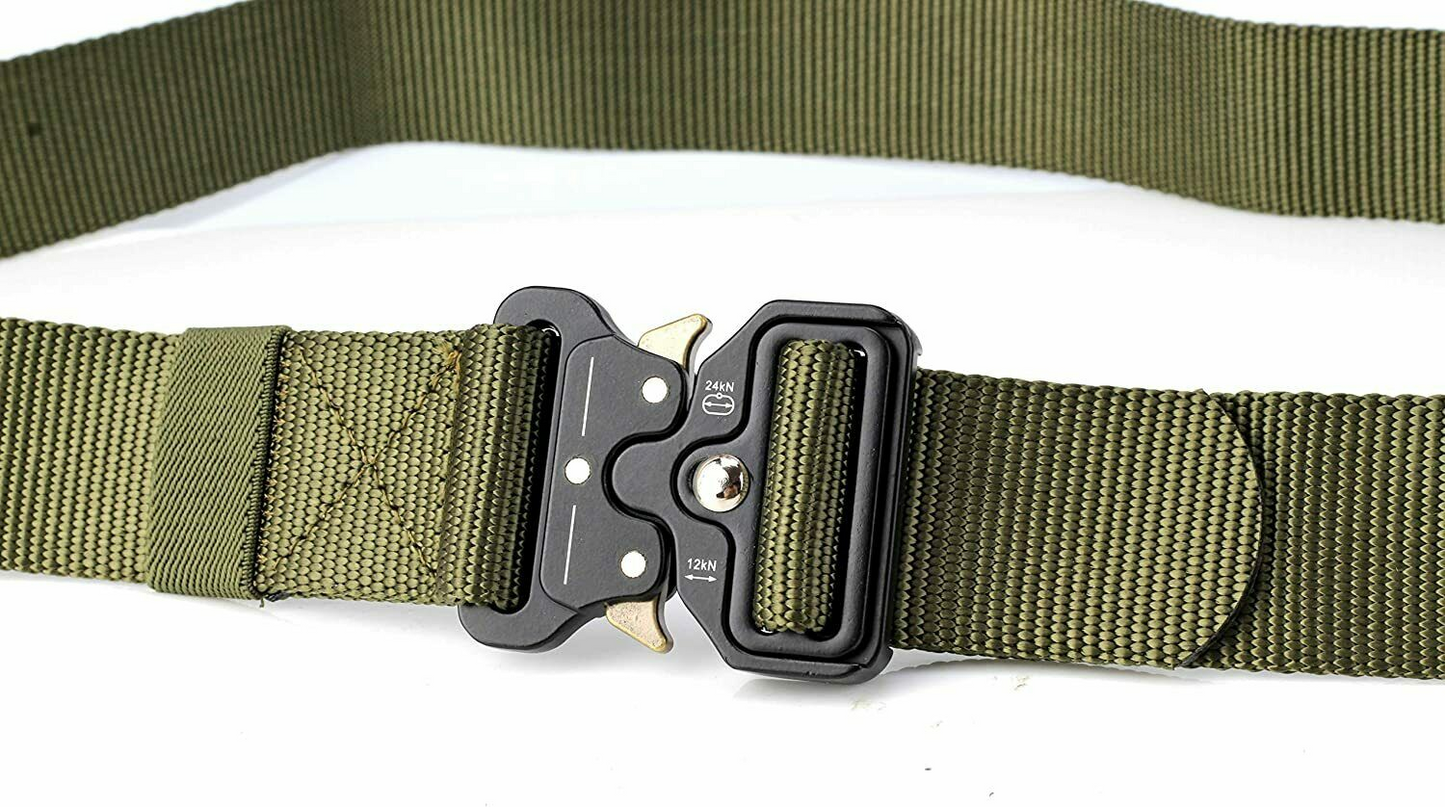 Military Tactical Belt Heavy Duty Security Working Utility Nylon Army Waistband XH