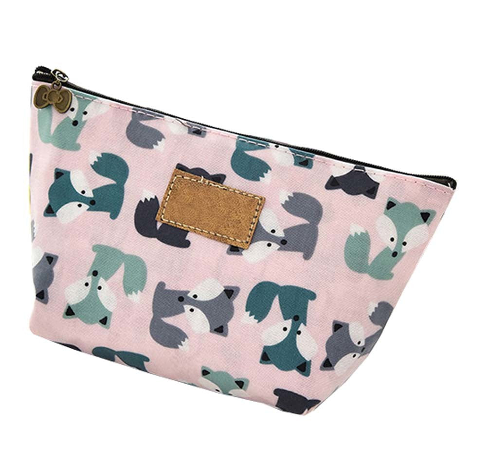 Organizer Beauty Bag Small Pouch, Cosmetic Bag, Travel Makeup Bag,Fox Style